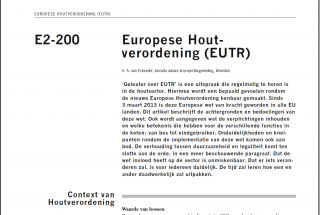 De Europese Houtverordening wordt uitgelegd in dit artikel van Handboek Houtdocumentatie